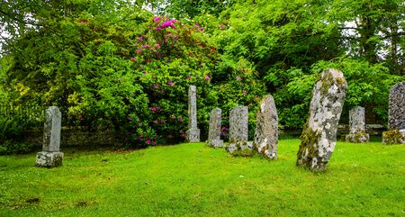 SCOTLAND, UNITED KINGDOM - MAY 30, 2019: Medieval Scottish cemeteries and ancient graves.のeditorial素材