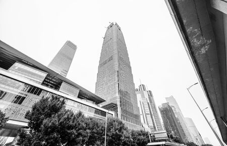 BEIJING, Ð¡HINA - JUNE 03: Modern architecture of Beijing close-up.のeditorial素材