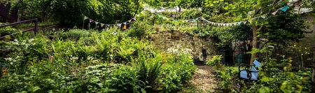 Beautiful scenic landscape of Scotland nature. Panoramic photoの写真素材