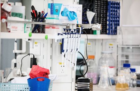 BEIJING, CHINA - JUNE 03, 2019: Modern drug manufacturing laboratory equipmentのeditorial素材