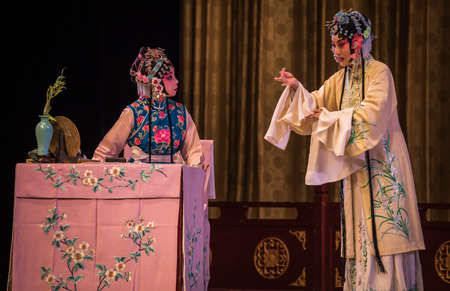 BEIJING, Ð¡HINA - JUNE 01, 2019: Traditional Chinese Opera at Beijing.