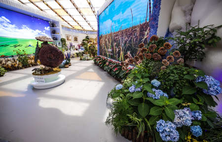 BEIJING, Ð¡HINA - JUNE 01, 2019: International Horticultural Exhibition 2019, Beijing, China.のeditorial素材