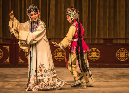 BEIJING, Ð¡HINA - JUNE 01, 2019: Traditional Chinese Opera at Beijing.のeditorial素材