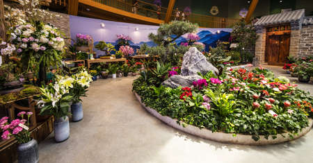 BEIJING, Ð¡HINA - JUNE 01, 2019: International Horticultural Exhibition 2019, Beijing, China.のeditorial素材