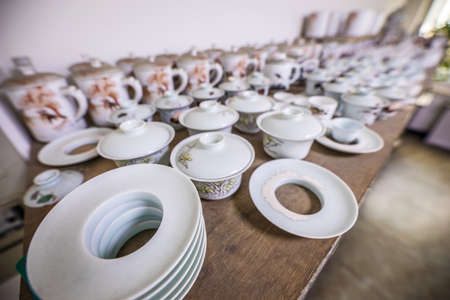 BEIJING, Ð¡HINA - JUNE 01, 2019: Traditional Chinese Porcelain Products.のeditorial素材
