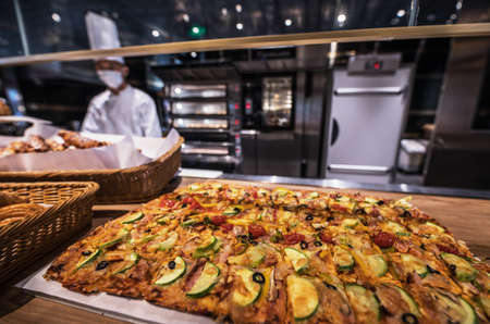 BEIJING, Ð¡HINA - JUNE 01, 2019: Confectionery performed by Chinese chefs in traditional cuisine.のeditorial素材