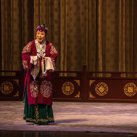 BEIJING, Ð¡HINA - JUNE 01, 2019: Traditional Chinese Opera at Beijing.のeditorial素材