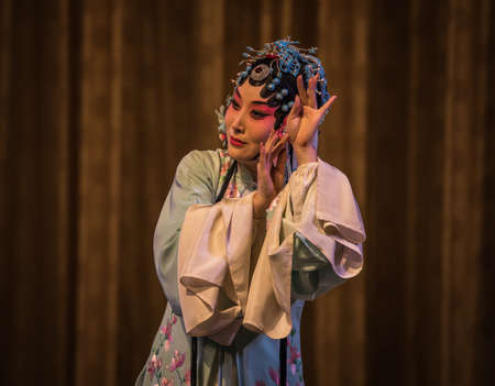 BEIJING, Ð¡HINA - JUNE 01, 2019: Traditional Chinese Opera at Beijing.