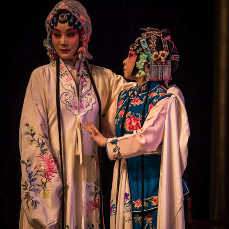 BEIJING, Ð¡HINA - JUNE 01, 2019: Traditional Chinese Opera at Beijing.のeditorial素材
