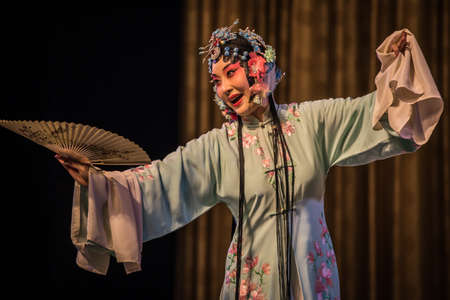BEIJING, Ð¡HINA - JUNE 01, 2019: Traditional Chinese Opera at Beijing.