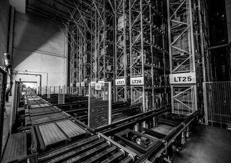 BEIJING, CHINA - JUNE 03, 2019: Modern automation of warehouse production in China.のeditorial素材