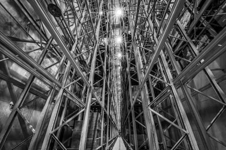 BEIJING, CHINA - JUNE 03, 2019: Modern automation of warehouse production in China.のeditorial素材