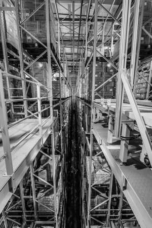BEIJING, CHINA - JUNE 03, 2019: Modern automation of warehouse production in China.のeditorial素材