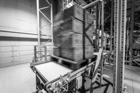 BEIJING, CHINA - JUNE 03, 2019: Modern automation of warehouse production in China.のeditorial素材
