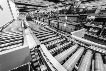 BEIJING, CHINA - JUNE 03, 2019: Modern automation of warehouse production in China.のeditorial素材