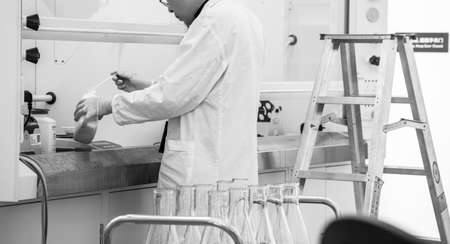 BEIJING, CHINA - JUNE 03, 2019: Medical Scientific Research Labratory of viruses and drugs.のeditorial素材