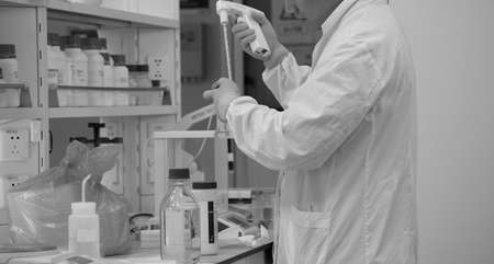 BEIJING, CHINA - JUNE 03, 2019: Medical Scientific Research Labratory of viruses and drugs.のeditorial素材