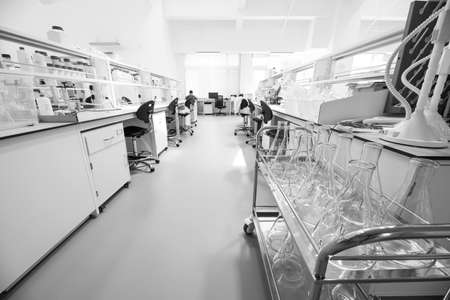 BEIJING, CHINA - JUNE 03, 2019: Medical Scientific Research Labratory of viruses and drugs.のeditorial素材