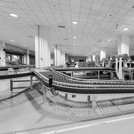 BEIJING, CHINA - JUNE 03, 2019: Modern automation of warehouse production in China.のeditorial素材