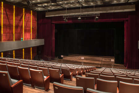 Inside of the Shengjing Theater of Opera and Ballet with empty seats in China