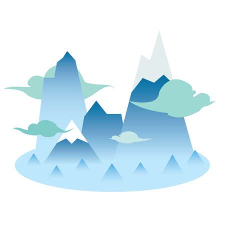 blue valleyのイラスト素材