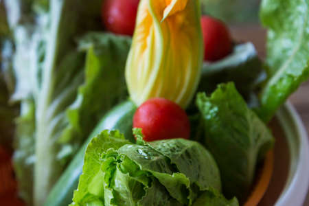 Vegetables composition close up