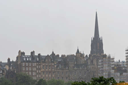 Edinburgh old town cityscape