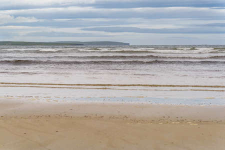 seascape of the Dunnet Bay beach in the Scottish Highlandsの写真素材