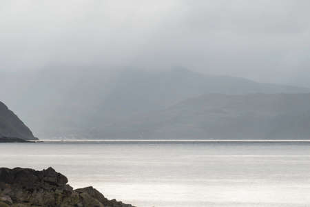 dawn on Loch Hour on Isle of Skyeの写真素材