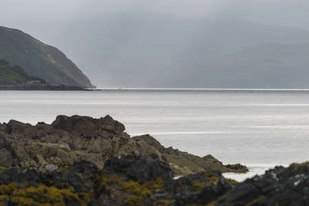 dawn on Loch Hour on Isle of Skyeの写真素材