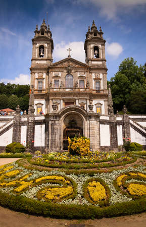 BRAGA, circa 2015 - The facade of Bom Jesus do Monte, Braga, Portugalのeditorial素材