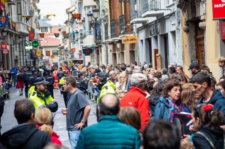 First Friday of May festival in the town of Jaca Aragon Spainのeditorial素材