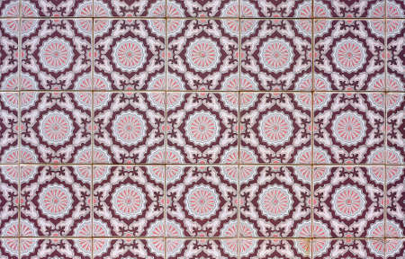 Old tiled Background, portuguese azulejos.の写真素材