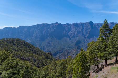 National Park Caldera de Taburiente on the island La Palma, Canary Islands, Spainの写真素材
