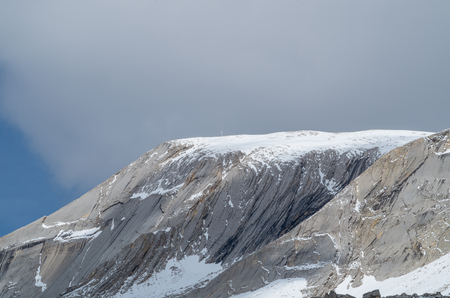 Summit of mountain Seekofel in the Dolomites, South Tyrol, Italyの写真素材