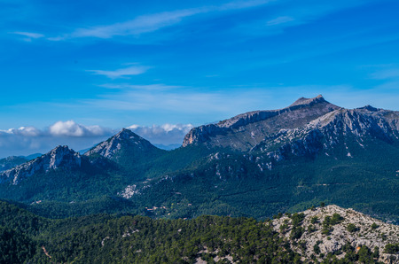 Puig de Massanella in Tramuntana mountains, GR 221, Mallorca, Spainの写真素材