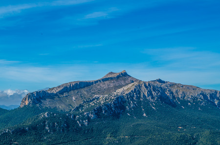 Puig de Massanella in Tramuntana mountains, GR 221, Mallorca, Spainの写真素材