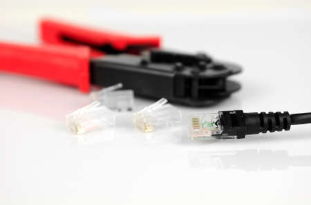 lan connectorの写真素材
