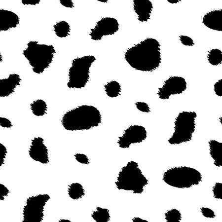 Seamless animal pattern for textile design. Seamless pattern of dalmatian spots. Natural textures.のイラスト素材