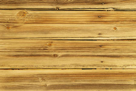 Brown Yellow Barn Wooden Boards Panel with nails For Modern Vintage Home Design Textured Backgroundの写真素材