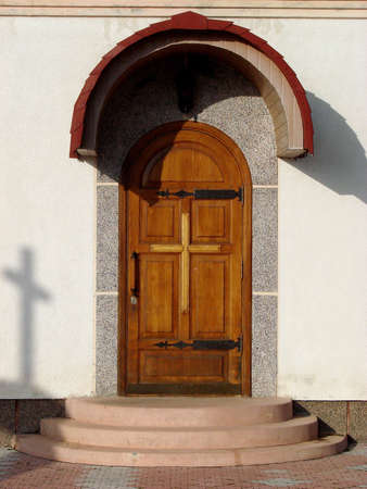 Modern Ukrainian Orthodox Church's Portal Entranceの写真素材