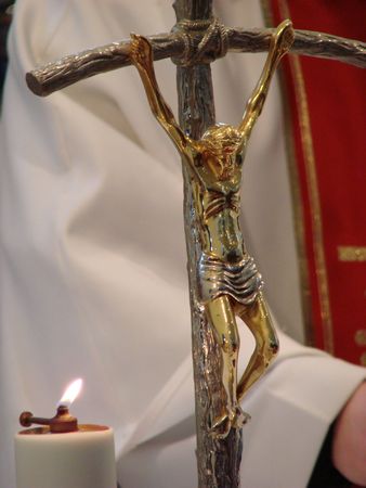 Holy cross with figure of crucified jesus christ