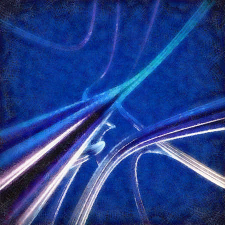 Abstract background with wavy twisted ribbons. 3d render with paint effect.