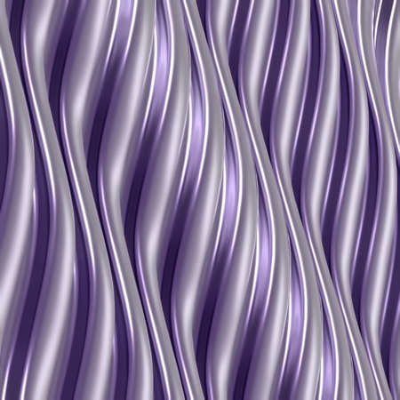 Abstract metallic background with wavy structure. 3d render.の写真素材