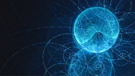 Abstract creativity fractal background with computer generated paint effect.