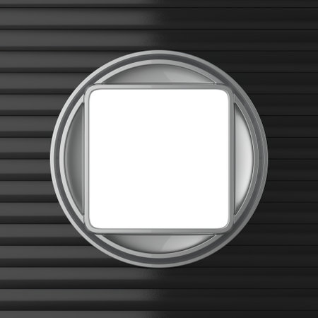 Abstract background. Round border and space for text. 3d rendering.の写真素材