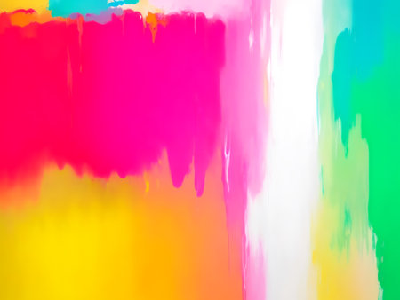 Abstract background with large multicolored spots. Impressionism style oil painting. Generative AI.の素材