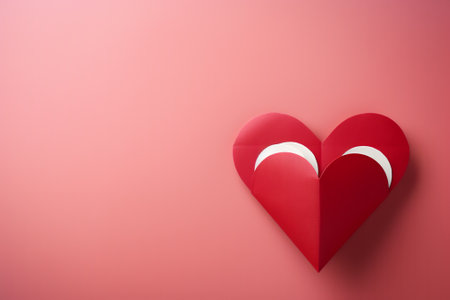 Abstract background for Valentine's Day greeting card. Generative AI.の素材