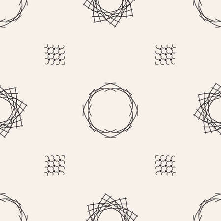 Seamless pattern for backgrounds, textures and print. Abstract composition. Simple shapes.のイラスト素材