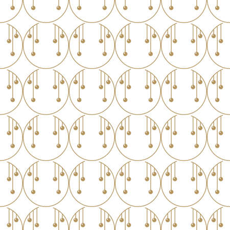 Christmas seamless pattern with balls. Ideals for xmas background, textures and print.のイラスト素材